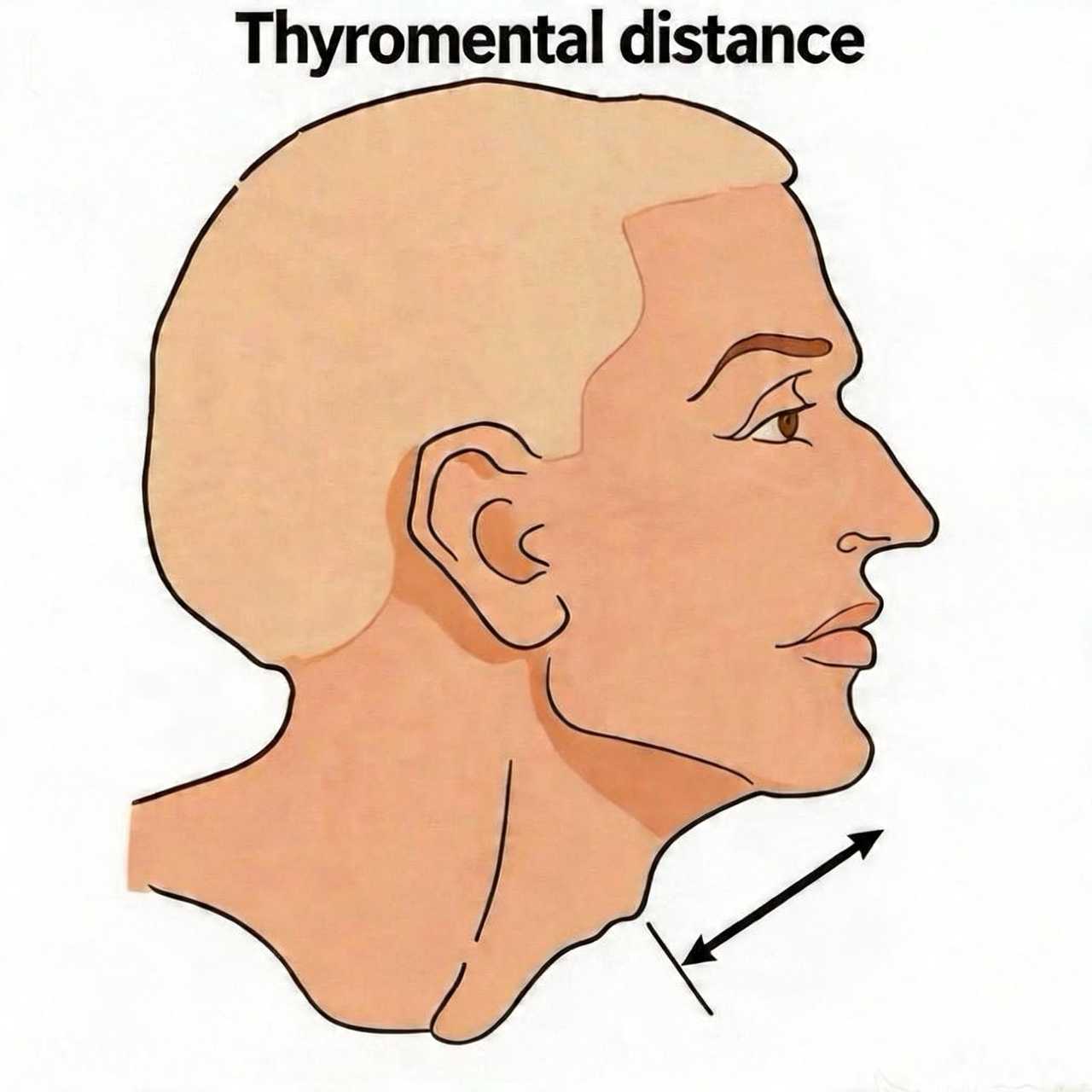 Thyromental distance example